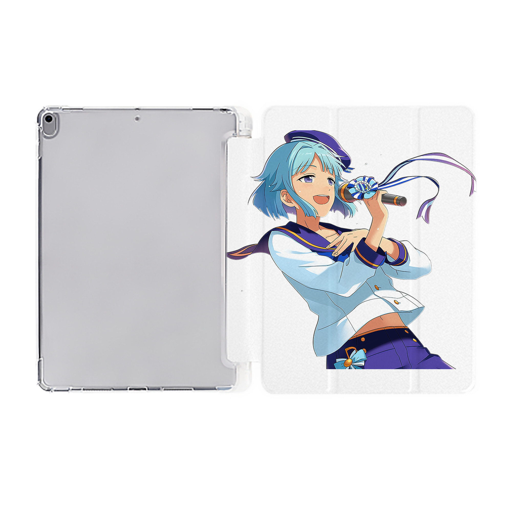 （画像用） あんさんぶるスターズ! Ensemble Stars IPad ケース ペン収納付き 三つ折りスタンド PUレザー×シリコン 対応機種9.5/10.5/10.9インチ